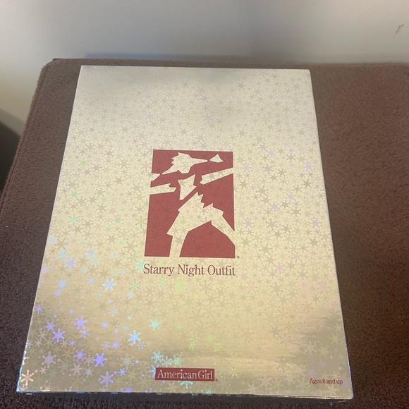 American Girl Starry Night Black Velvet Dress ensemble including original box - Picture 6 of 7